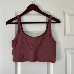 All Access Tempo Crop Bra - Maroon S